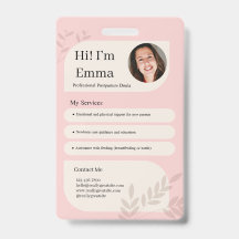 Rosa Scham Postpartum-Doula Professionelles Design