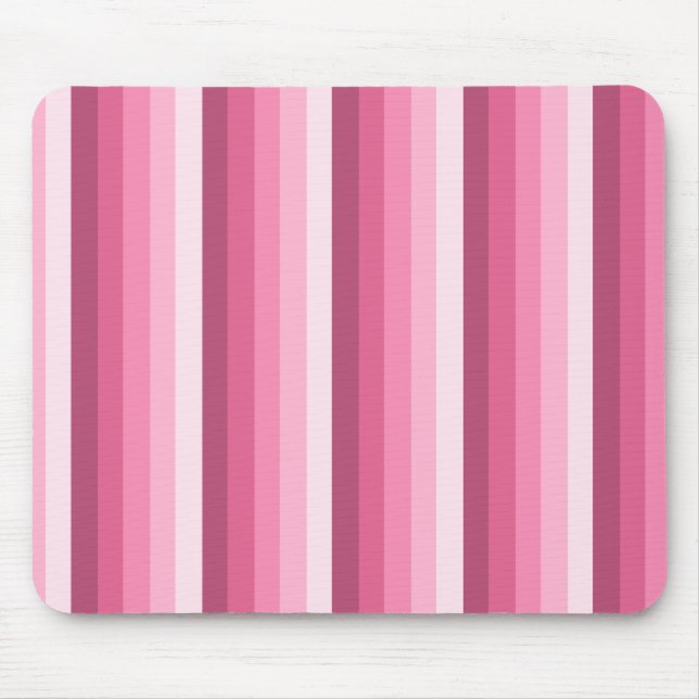Rosa Schattenstreifen Mousepad (Vorne)