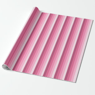 Rosa Schattierungsstreifen Geschenkpapier