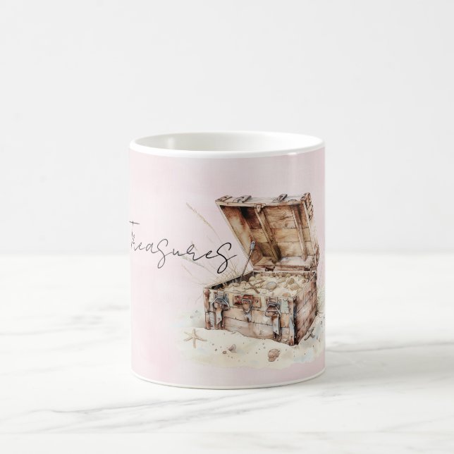 Rosa Schatzkistenschalen Kaffeetasse (Mittel)
