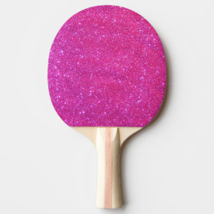 Rosa Schein-funkelnd Glitzer-MädchenPing Pong Tischtennis Schläger