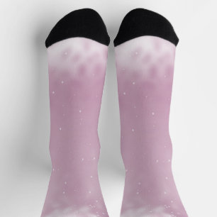 Rosa Schimmer und Glitzer Socken