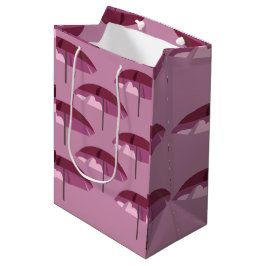 Rosa Schirm Mittlere Geschenktüte