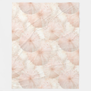 Rosa Schirmchen Fleecedecke