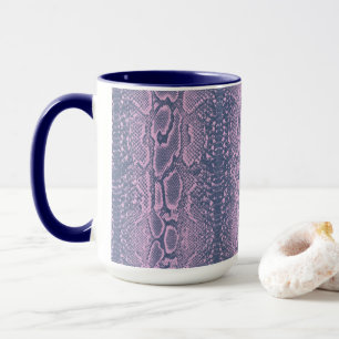 Rosa Schlange Hautfresse Tasse