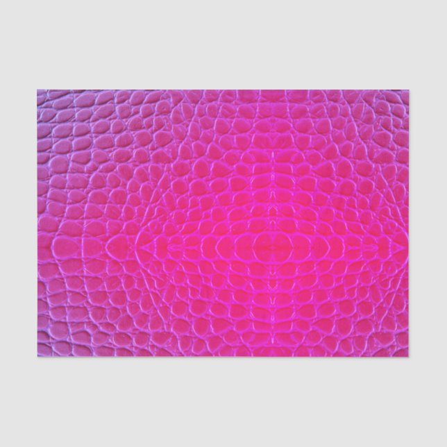 Rosa Schlangen-Haut-Drache-Skala-Neonseidenpapier Seidenpapier (Vorderseite)