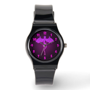 Rosa Schlangendrache Armbanduhr