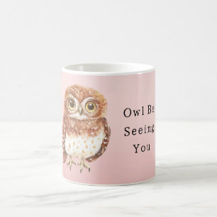 Rosa Schleiereule Ich werde dich wiedersehen Kaffeetasse