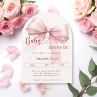 Rosa Schleife beige creme Mädchen Bogen Baby Showe