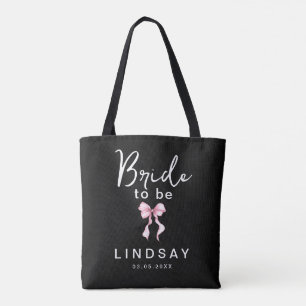 Rosa Schleife FRÄULEIN BRAUT Junggesellinnenabschi Tasche