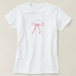 Rosa Schleife Kirsche Soft Girl T-Shirt