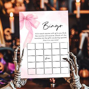 Rosa Schleife Little Boo Baby Shower Bingo Spiel