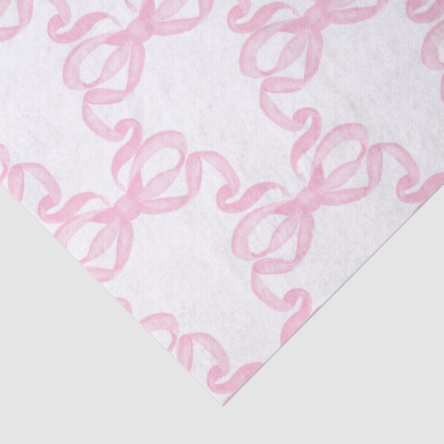 Rosa Schleife Seidenpapier (Detail)