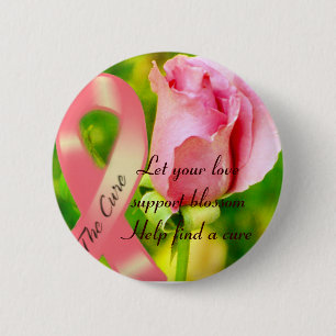Rosa Schleife und Ihre Hilfe_ Button