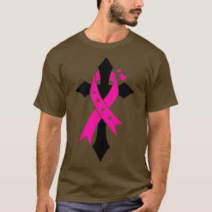 Rosa Schleife und starke Frauen im Kreuzkriegsgefe T-Shirt