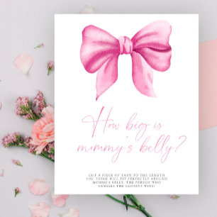 Rosa Schleife - wie groß ist Mamas Bauch Spiel Poster