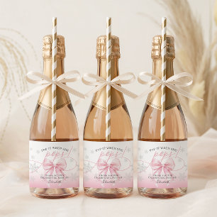 Rosa Schleife Winter Baby Knallkörper Wenn sie kna