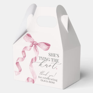 Rosa Schleife zum Knoten Hochzeitsdusche-Geschenk Geschenkschachtel