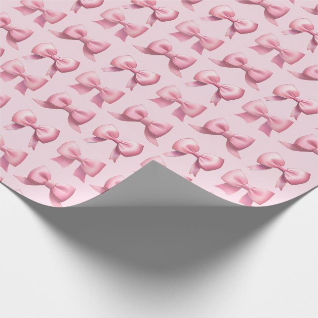 Rosa Schleifen Geschenkverpackungspapier Geschenkpapier (Ecke)