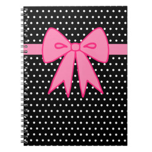 Rosa Schleifen Notizbuch Notizblock