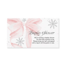 Rosa Schleifen-Schnee-in-Liebe-Display-Duschgelege