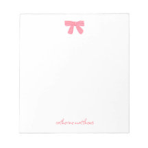 Rosa Schleifen-Schreibwaren im girly Chic-Stil