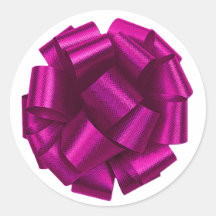 Rosa Schleifen-Sticker