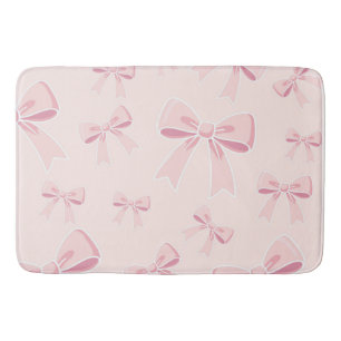 Rosa Schleifen Süße Kokette Cottage Chic Badematte