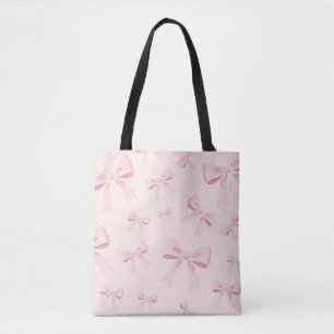 Rosa Schleifen Süße Kokette Cottage Chic  Tasche