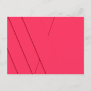 Rosa, schlicht, modern, elegant, cool, trendig postkarte
