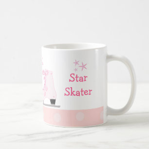 Rosa Schlittschuhe - Star Skater Kaffeetasse