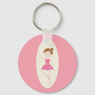 Rosa Schlüsselanhänger der Ballerina-1