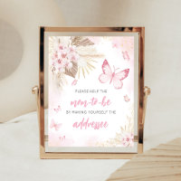 Rosa Schmetterling Baby Shower Umschlag-Station-Sc