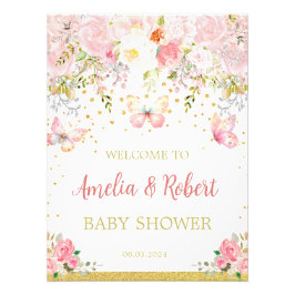 Rosa Schmetterling Begrüßung Fotodruck