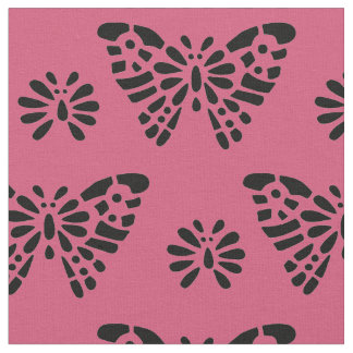 Rosa Schmetterling Stoff