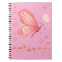 Rosa Schmetterling und Herzen Individuelles Foto-