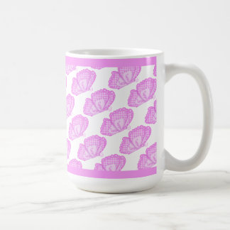Rosa Schmetterlinge Kaffeemaschine Tasse