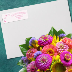 Rosa Schmetterlinge Quinceanera