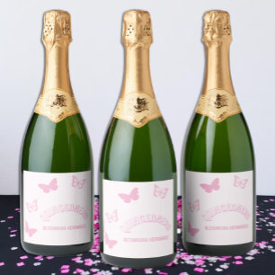 Rosa Schmetterlinge Quinceanera