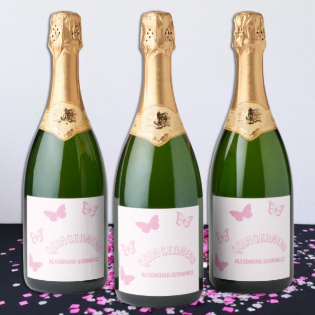 Rosa Schmetterlinge Quinceanera (Von Creator hochgeladen)