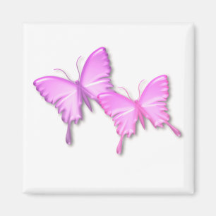 Rosa Schmetterlings-Entwurfs-Magnet Magnet