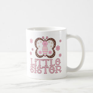 Rosa Schmetterlings-kleine Schwester Kaffeetasse
