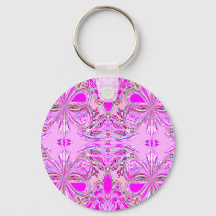 "Rosa Schmetterlings-Mandala " Schlüsselanhänger