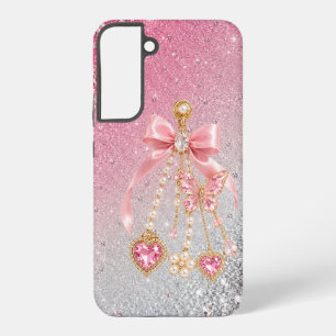 Rosa Schmetterlings-Schleife S22 Plus Case Coquett Samsung Galaxy Hülle