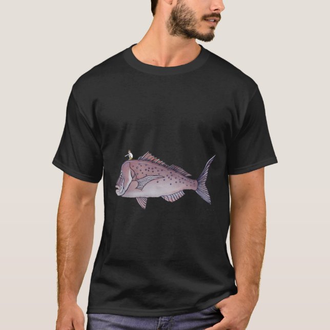 Rosa Schnapper-Fisch T-Shirt (Vorderseite)