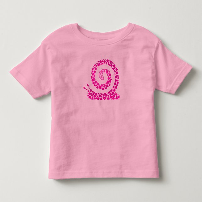 Rosa Schnecke Kleinkind T-shirt (Vorderseite)