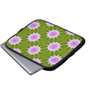 Rosa Schneeflocken Laptopschutzhülle