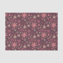 Rosa Schneeflocken Weihnachten Seidenpapier