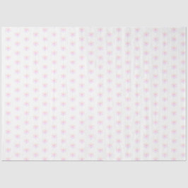 Rosa Schneeflocken Weihnachtszettel Seidenpapier