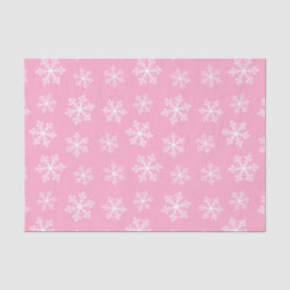 Rosa Schneeflockenpapier Seidenpapier